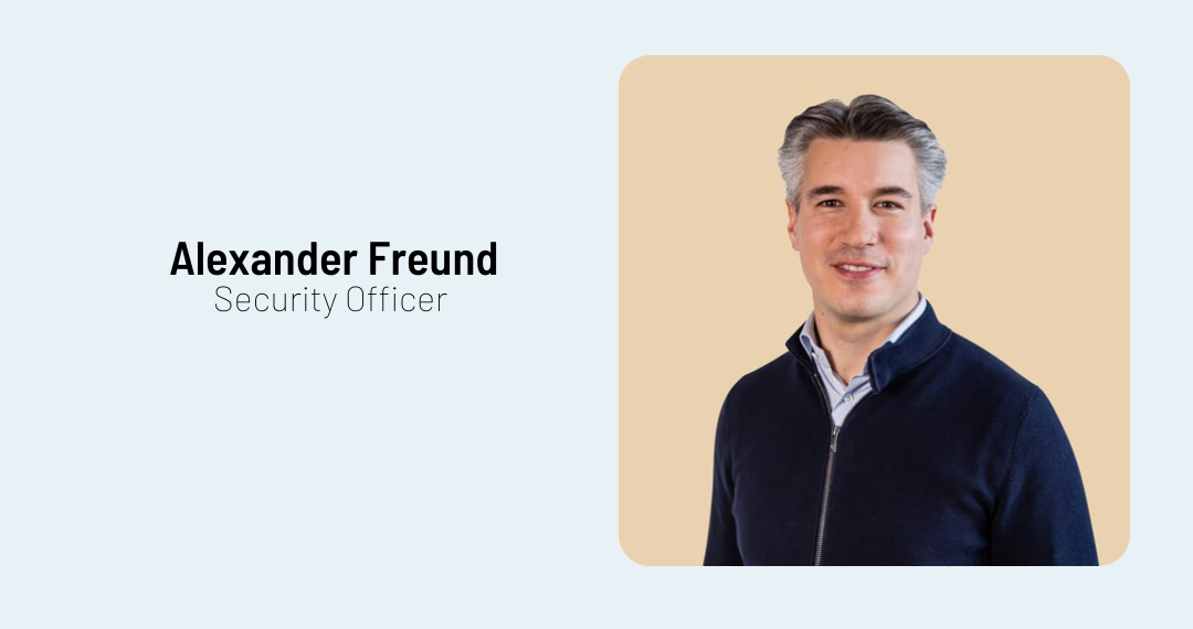 Alexander Freund gestart als Security Officer bij het Schuldenknooppunt