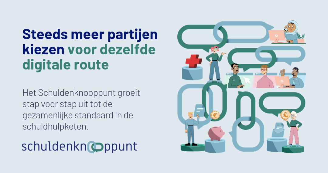 Schuldhulpketen omarmt het Schuldenknooppunt stap voor stap als standaard
